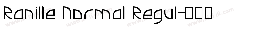 Ranille Normal Regul字体转换